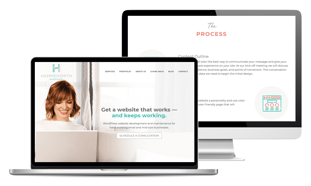 Hammersmith Support custom WordPress website