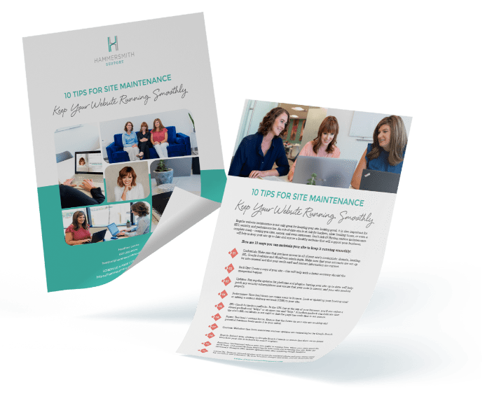 Hammersmith Support | How to Write a Lead Magnet – Melanie Herschorn, VIP Digital Content “10 Questions to Ask Before Hiring a Website Designer