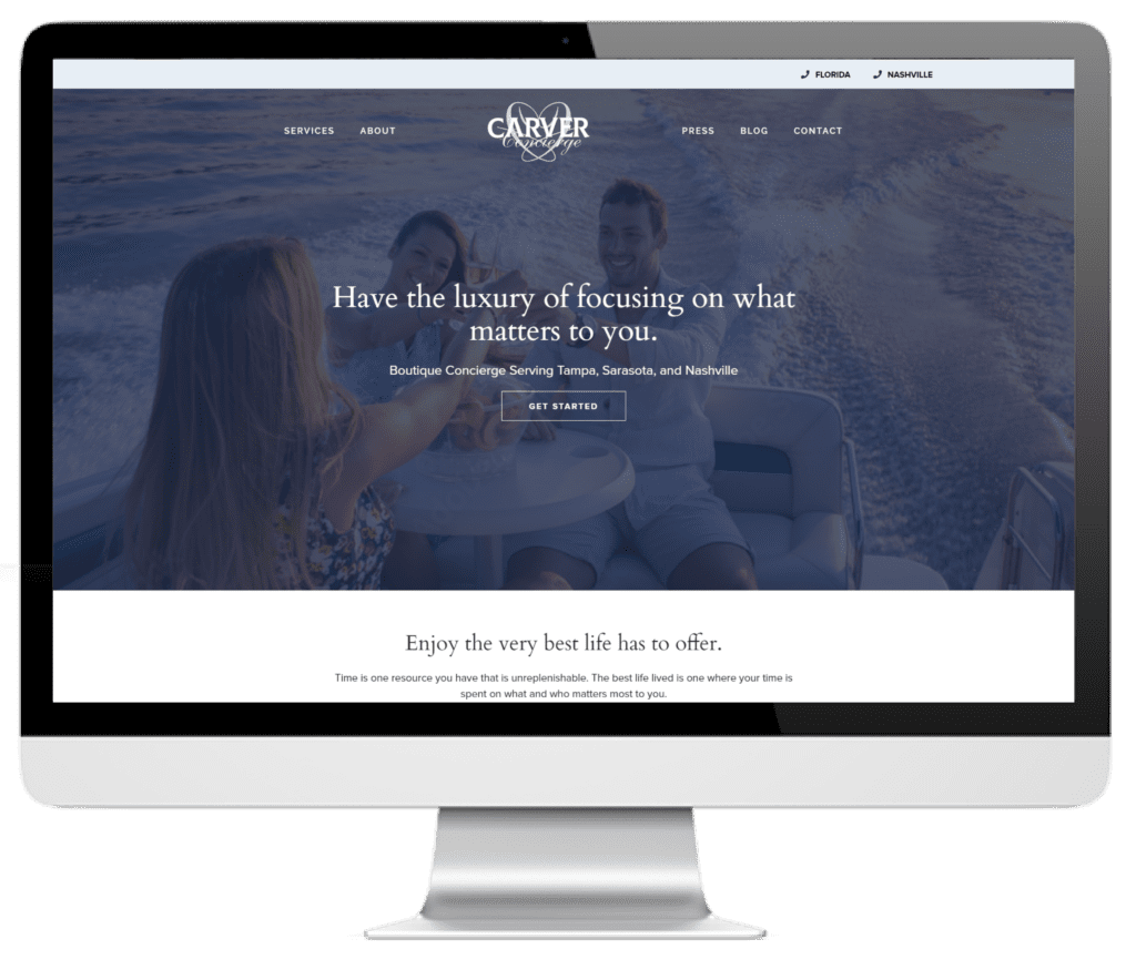 CarverConcierge.com Website Redesign