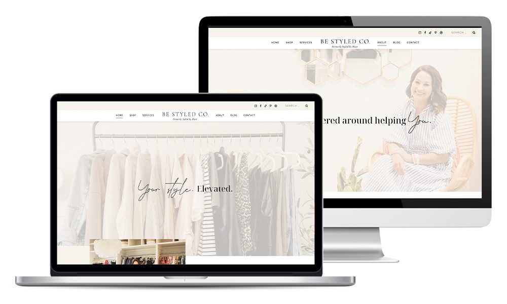 Hammersmith Support | Client Highlight: Be Styled Co. Be Styled Influencer WordPress Website