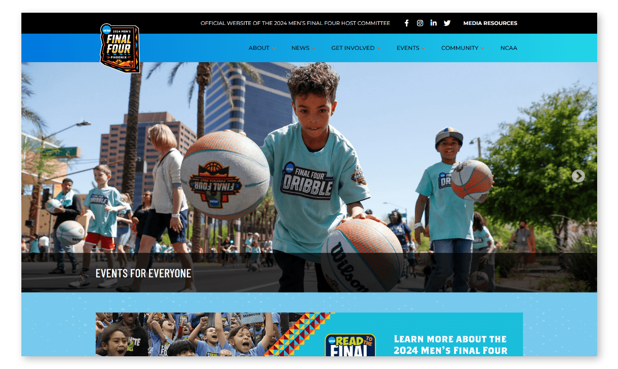 Phoenix Final Four website